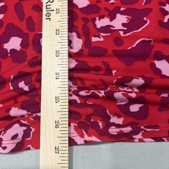 Imam Shirt Women Small Pink Red Purple Animal‎ Print Bold Leopard Cheetah - Picture 9 of 13